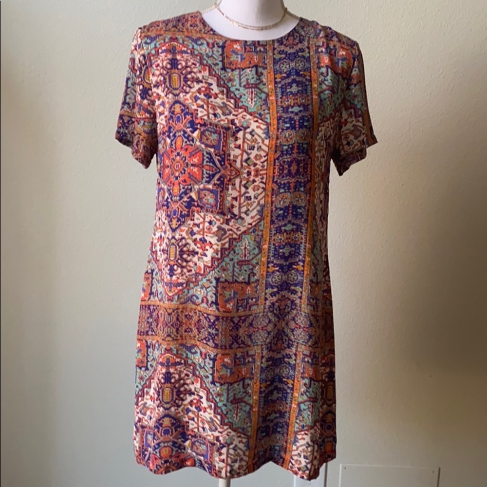 Olivaceous Women's Short Sleeve Shift Dress Size L